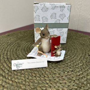 Charming Tails You Always Measure Up Fitz and Floyd Figurine Mouse